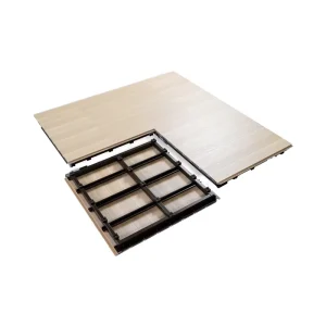 Maple Sports Wooden Flooring Indoor Outdoor for Adults Interlocking Basketball Home Court Home Gyms Shock Absorption Durable