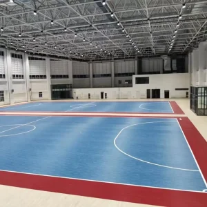 Maple Surface Indoor 100% Virgin PVC Basketball Court Flooring Environment Friendly Anti Flaming Custom Colors