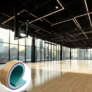 Maple Surface Indoor Basketball Court PVC Sports Floor