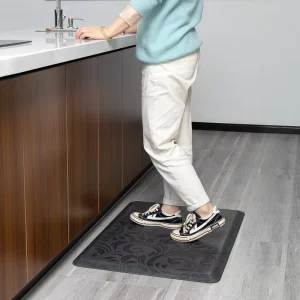 Marble Patterned European Style Non-slip PU Foam Anti-fatigue Kitchen Floor Mat