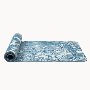 Marbled TPE Yoga Mat Non Slip Eco Friendly 6mm Waterproof Durable Pilates Studio Exercise Workout Pad