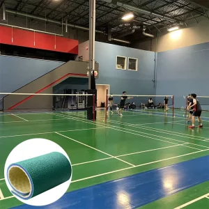 Meifen PVC Vinyl Sports Flooring Roll Eco Friendly Shock Absorption Anti Slip Surface Badminton Court Indoor