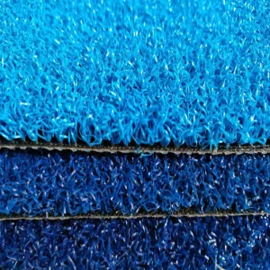 Meisen Blue Green Colorful Durable Synthetic Grass for Outdoor Gym Gateball Padel Tennis Courts Golf Cricket Hockey Sport Turf