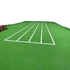 Meisen Eco friendly High Density Artificial Grass20mm for Kid Playground Blue Red Yellow Purple Colorful Runway Track Sport Turf