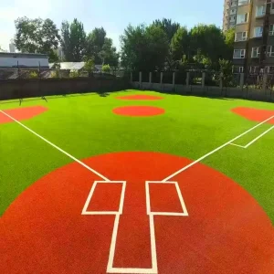 Meisen White Red Green Synthetic Grass for Football Baseball Field Tabletennis Volleyball Badminton Basketball Courts Sport Turf