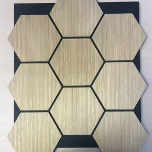 Melamine Finished Akupanel MDF Acoustic Panel Scratch Resistant Wood Slat Felt Panel for Retail Stores