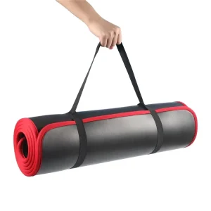Men’s and Women’s 10mm NBR Yoga Mat 183 x 61cm Extra-Thick Fitness Mat Odorless Non-Slip with Straps