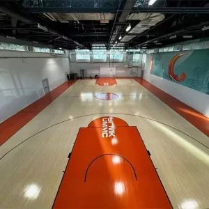Merry LOCK Maple Solid Wood Sports Flooring FIBA Certified High Density Fireproof 22mm Indoor Basketball Court Flooring