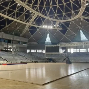 Merry Lock Eco Friendly B1 Fire Resistant Indoor Sports Flooring Waterproof Solid Wood Shock Absorption Soft Multi Sport FIBA