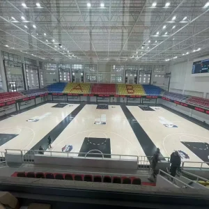 Merry Mars Eco Friendly Solid Wood Sports Flooring Durable FIBA Level Indoor Futsal Basketball Courts Soft Artificial Fireproof