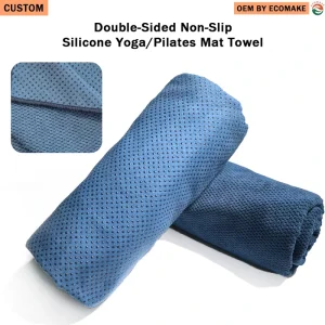 Microfiber Bikram Yoga Mat Towels Custom Sublimation Non-Slip Sweat Absorbent Fitness Yoga Mat Towels for Fitness