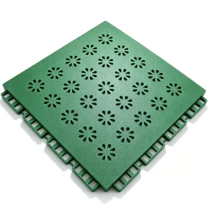 Mini Flower Pattern TPE Suspended Floor Tiles Anti-Slip for Kindergarten and Multi-Sport Venues