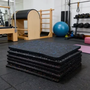Mixed-Color Sound-Reduction Waterproof Shock-Resistant Gym Shock-Absorption Composite Rubber Flooring Tile