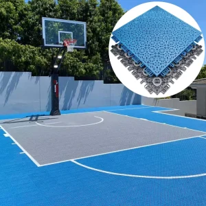 Mobile Outdoor Basketball and Pickleball Court Interlocking Sports Flooring Mat
