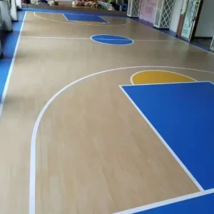 Modern 4.5/5/6/8mm Indoor Vinyl Badminton Court PVC Sports Flooring Anti Slip Plastic Flooring for Pickleball Volleyball Courts