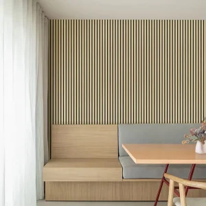 Modern 50mm Acoustic Panel in Triangle Design Eiche Acoustic-panel-15mm for Hotel Apartment Hospital Graphic Design Solution