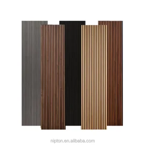 Modern Acoustic Insulation Panels Decorative Timber Wall for Retail Store Shopping Mall Showroom Cafe Bar