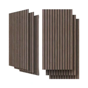 Modern Acoustic Slat MDF Panels 6 Piece 47.2×23.6 Inches Soundproof Fireproof NRC 0.8 Decorative Office Hotel Apartment Hospital