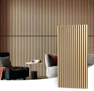 Modern Acoustic Wall Panels with Fringe Wave Design White 12”x10”x0.4 Board Office Strips for Household Use