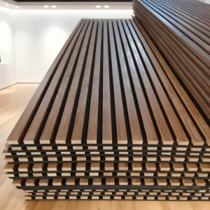 Modern Acoustic Wood Wall Panels for Interior Exterior Use High Noise Reduction Sound Absorbing Panels