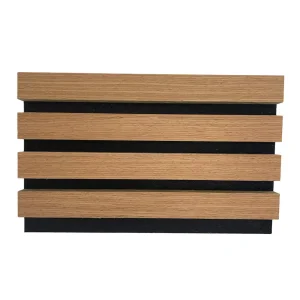 Modern Akupanel Natural Veneer Wall Wood Panel Slat Acoustic Board for Hotels Graphic Design Vender Akupanel Acoustic Panel