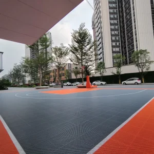 Modern Anti Slip Gym Used Volleyball Badminton Pickleball Futsal Basketball Multi Sport Interlocking Sport Court Flooring Tiles