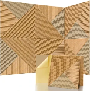 Modern Art Acoustic Panels Fireproof Eco-Friendly Sound Insulation with 100% Polyester Fiber for Home & Commercial Use