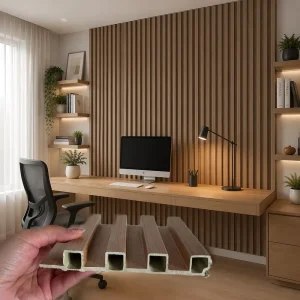 Modern Bamboo Charcoal Acoustic Slat Wall Panel Waterproof Fireproof Soundproofing Board for Hotel and Commerce Use