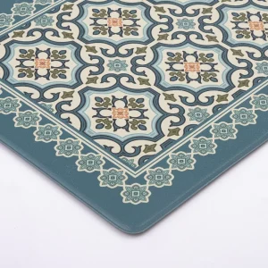 Modern Bohemia Design Waterproof PVC Anti Fatigue Kitchen Floor Mat Non Slip Washable Cushioned Novelty Carpet Rug