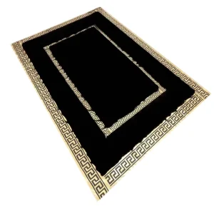 Modern Crystal Velvet Anti-Slip Floor Mat Soft Novelty Flat Weave Area Rugs for Home Living Room Hallway Hotel Corridor Runner