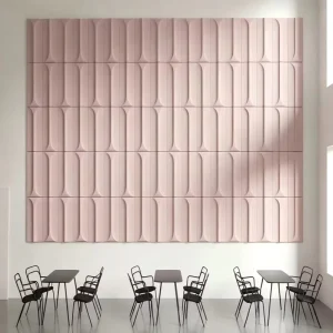 Modern Decorative 3D Pet Acoustic Wall Panels Effective Sound Absorption Flame Retardant Customizable for Living Room Apartment