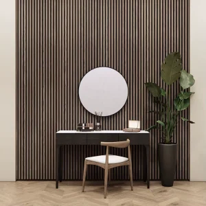 Modern Design Acoustic MDF Slat Wall Panel with 3D Model Design Eco Friendly Highly Effective Sound Absorption for Hotels