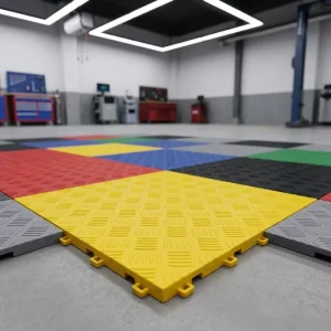 Modern Design Eco-Friendly Waterproof Anti-Slip Solid Interlocking PP Garage Floor Tiles Click Indoor Decking Wear Resistant
