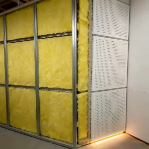 Modern Design Long Life Acoustic Panel Soundproof Fireproof Rectangle Glass Wool Acoustic Panel for Recording Studio