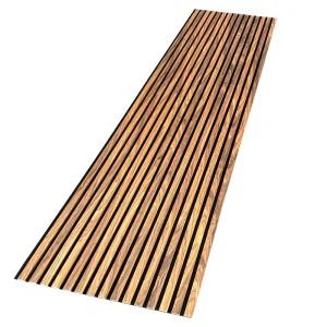 Modern Design MDF Veneer Acoustic Panels 21mm Thickness NRC 1.0 Sound Absorption Office Building Hotel Exterior