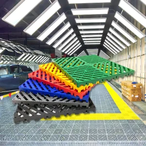 Modern Design Modular Interlocking Garage Floor Tiles Colorful Anti-Slip Plastic Garage Flooring Mats Easy Click for Car