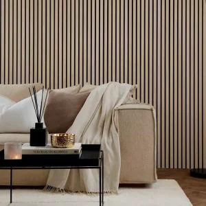 Modern Design Natural Oak Wood Veneer Acoustic Panels Custom Ceiling Wandpaneel Akupanel for Hotel Graphic Design Solution