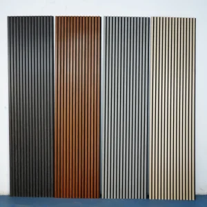 Modern Design Natural Wood Veneer Acoustic Panels Soundproof Wood Acoustic Panel Noise Reduction Acoustic Panel Ceiling