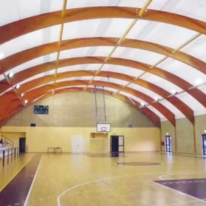 Modern Design Wood Pattern Floor PVC Roll Flooring Waterproof Multi Functional Sport Vinyl for Gym Anti Slip Feature