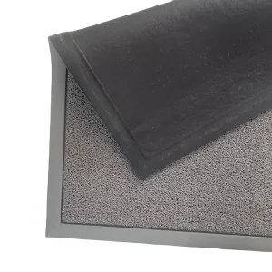 Modern Dual-Layer Anti-Slip PVC Doormat with Antibacterial Rubber Base for Home or Hotel Use