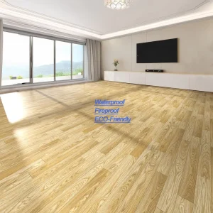 Modern Eco Friendly Waterproof Self Adhesive PVC Vinyl Flooring Planks Indoor Wide Plank Roll 3.5 6mm Garage Supermarket Office