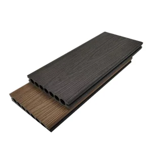 Modern Eco Friendly Wood Plastic Composite Anti Slip Waterproof Outdoor Decking Smooth Click Installation Grain Flooring Marine