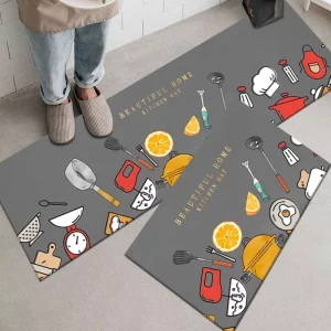 Modern Eco-friendly Waterproof Pet Friendly Kitchen Decor Washable Non Slip Rubber Cushioned Anti Fatigue Floor Mats Rugs Set