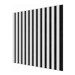 Modern European Standard Acoustic Wall Panels MDF Wood Slat Polyester Fiber for Soundproofing Fireproof Eco-Friendly Interior