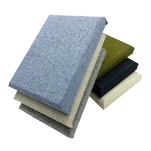 Modern Fabric Wrapped Acoustic Panels for Bedroom Warehouse Recording Studios Cinemas Flame Retardant Highly Effective Sound