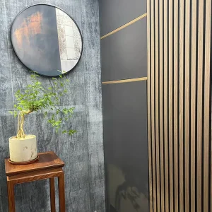 Modern Fiber Integrated Wood Wall Panels Custom Design Highly Effective Sound Absorption Eco Friendly Graphic Design 1.0 NRC