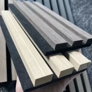 Modern Fireproof Wood Acoustic Panels Stylish Sound Absorbing Wall Panels for Office Studio Hotel Interiors