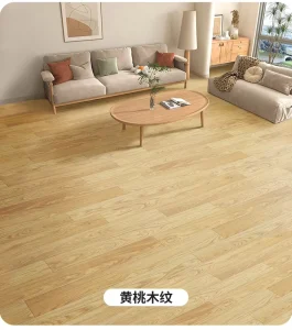 Modern Floor Vinyl PVC Plastic Flooring Thickened Wear Resistant Waterproof Wood Grain Surface UV Coated for Bedroom Cement
