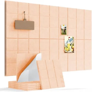 Modern Grooving Design Waterproof PET Panels Self Adhesive Install for Open Office & Gym Wall Sound Insulation and Exterior Use