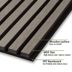 Modern Home Office Wall Decor Wood Slat Acoustic Panel Manufacture Sound Proofing Wall Panels 3D Model Design Capable